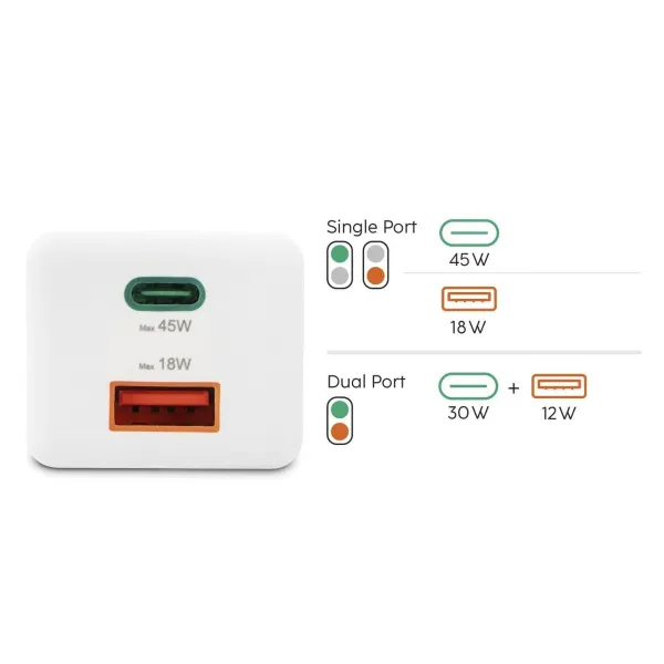 Wall Charger Hama 00201993 White 45 W