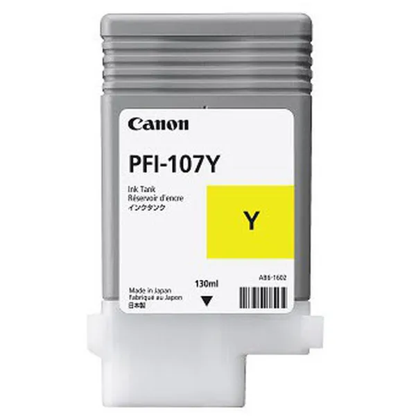 Oriģinālais Tintes Kārtridžs Canon PFI-107Y Dzeltens