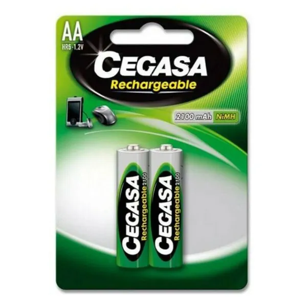 Įkraunamos baterijos Cegasa 104371 2100 mAh (2 uds)