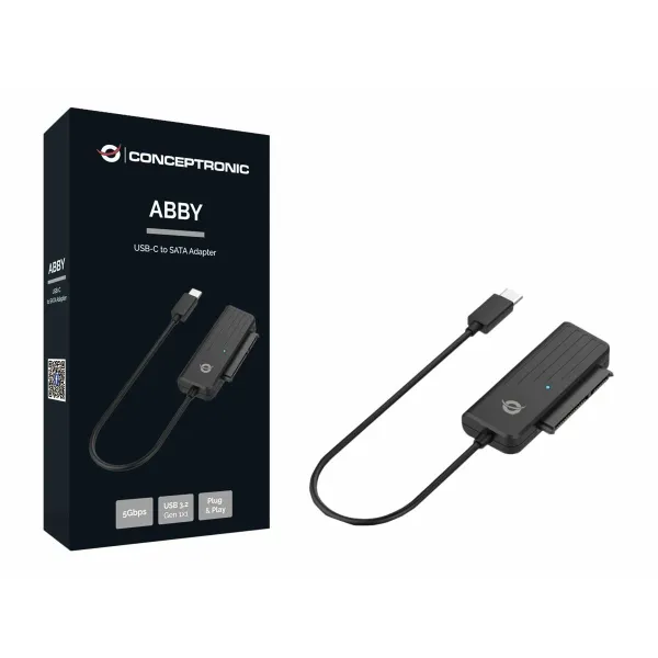 Cietā Diska Adapteris no USB uz SATA Conceptronic ABBY02B 2,5"