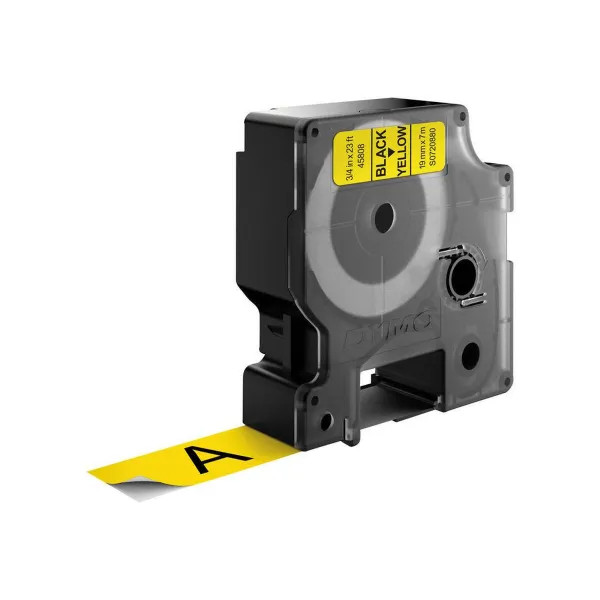 Uzlīmes Dymo S0720880 Melns/Dzeltens 7 m