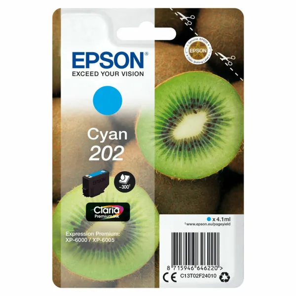 Originali rašalo kasetė Epson C13T02F24020 Ciano