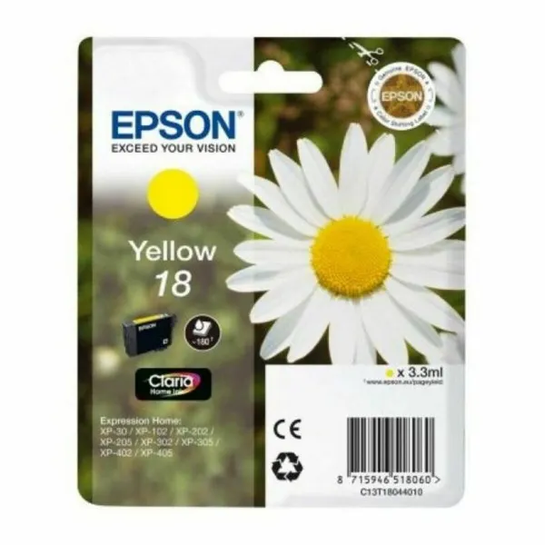 Oriģinālais Tintes Kārtridžs Epson Cartucho 18 amarillo Dzeltens