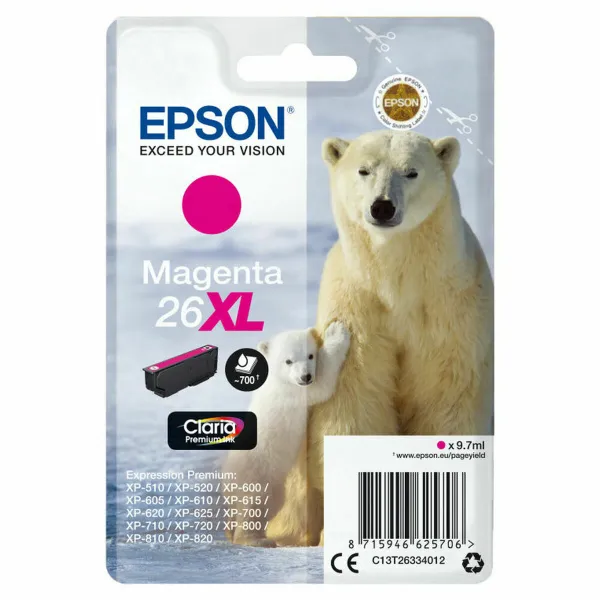 Originali rašalo kasetė Epson EP62570 Rožinė