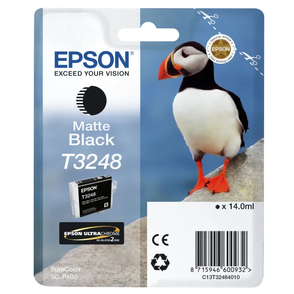Originali rašalo kasetė Epson C13T32484010 Juoda Matinė galinė dalis