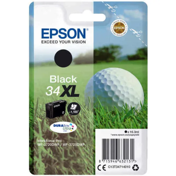 Originali rašalo kasetė Epson C13T34714010 Juoda