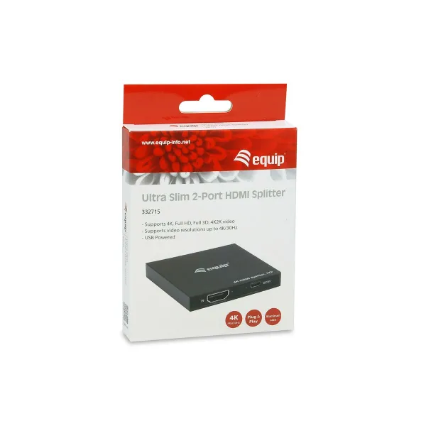 HDMI slēdzis Equip 332715 Melns