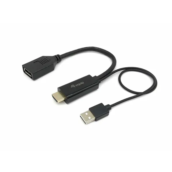 HDMI – DisplayPort adapteris Equip 119039 Juoda 15 cm