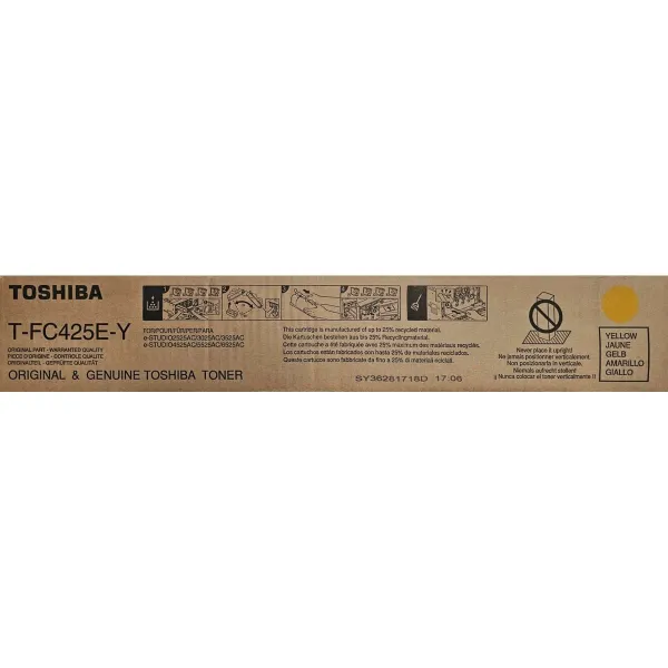 Оригинальный тонер Toshiba T-FC425EY e-STUDIO6525AC Series Жёлтый