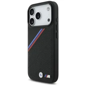 BMW M Tricolor Metal Logo MagSafe - iPhone 17 Pro Case (Black)