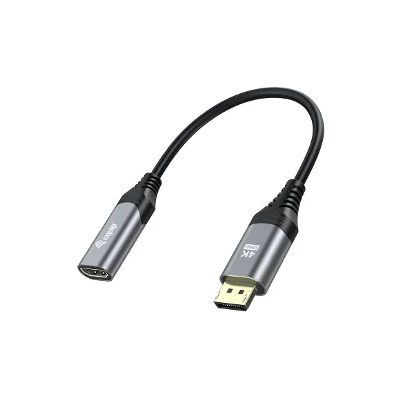 DisplayPort – HDMI adapteris Equip 133445 Juoda Auksinis 15 cm