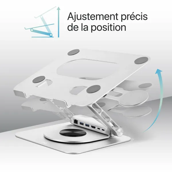 Notebook Stand T'NB iClick Metal Modern 360º rotation