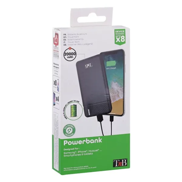 Powerbank T'NB PBU20000 Juoda 20000 mAh