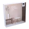 Arti Casa - Round Coffee Table for Living Room 40x36 cm (White / Wood)
