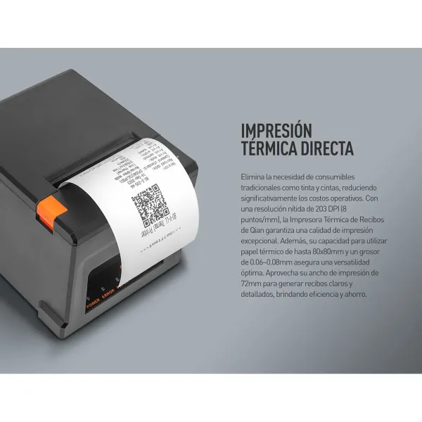 Biļešu printerisis Yeyian QOP-T80BL-RI