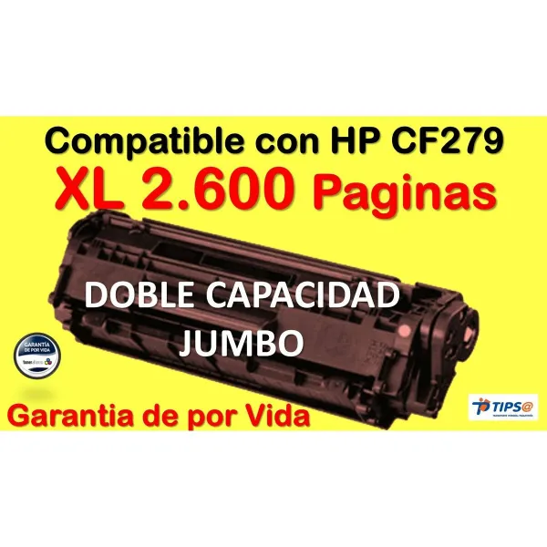 Совместимый тонер Hewlett Packard CF279A XL Чёрный