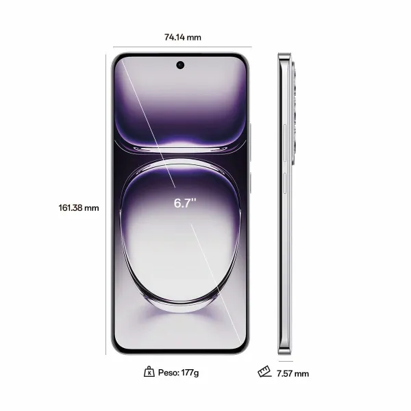 Išmanusis Telefonas Oppo Reno12 5G 6,7" 12 GB RAM 256 GB Ruda Juoda Dual SIM