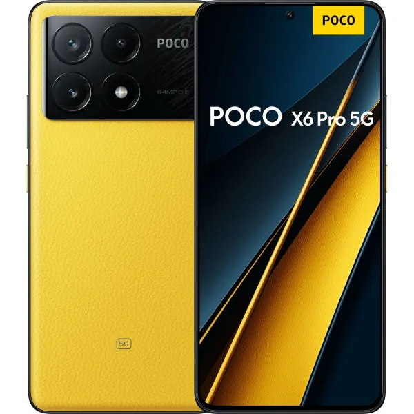 Смартфоны Xiaomi Poco X6 Pro 5G 8GB/256GB 6,67" MediaTek Dimensity 8300-Ultra 8 GB RAM 256 GB Жёлтый