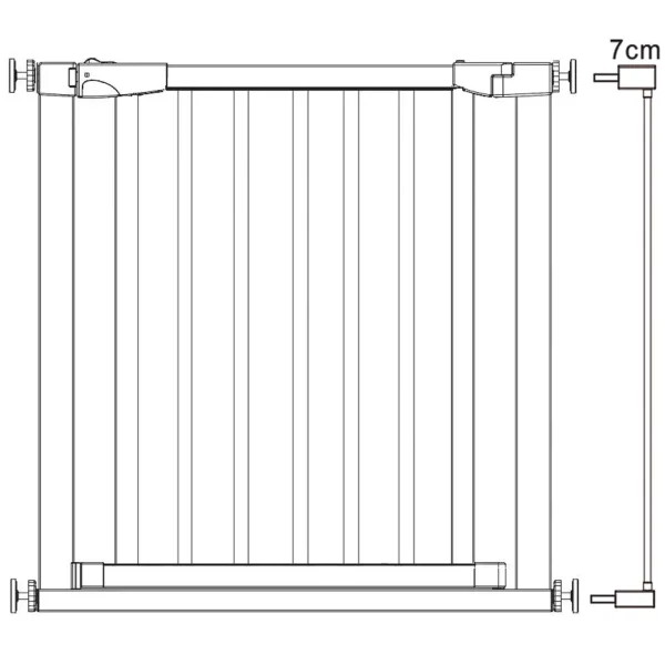 Trepi turvavärav Springos SG0012A 75-89 cm