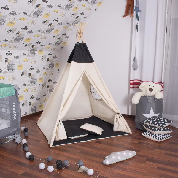 Tipi palapinė Springos TIP11 juoda