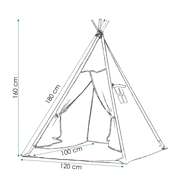 Tipi teltta Springos TIP01