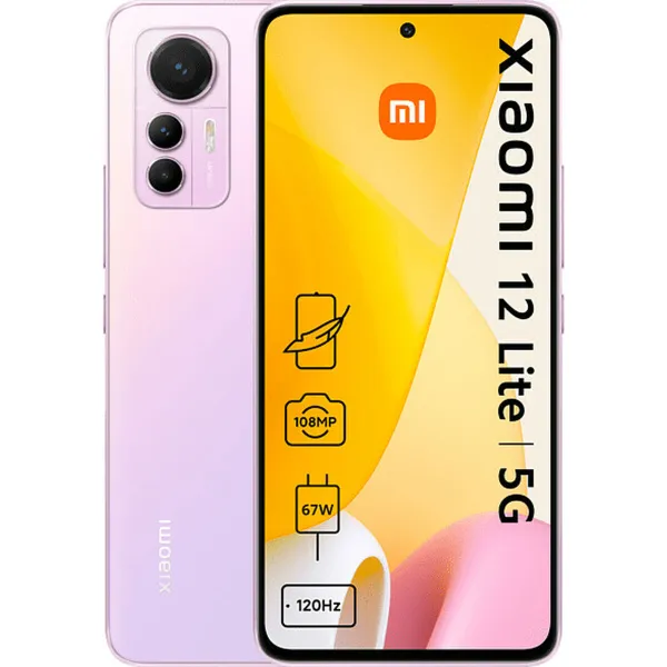 Išmanusis Telefonas Xiaomi 12 Lite 5G 6,55" Octa Core 6 GB RAM 128 GB Rožinė