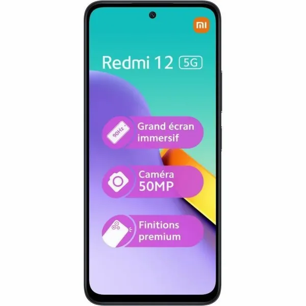 Išmanusis Telefonas Xiaomi REDMI 12 5G 4-128 BK 6,8" 6,79" Octa Core 4 GB RAM 128 GB Juoda