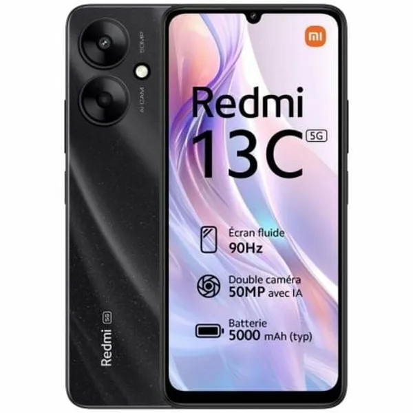 Išmanusis Telefonas Xiaomi Redmi 13C 5G 6,74" Mediatek Dimensity 6100+ 4 GB RAM 128 GB Juoda