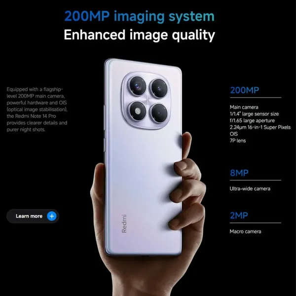 Älypuhelimet Xiaomi Redmi Note 14 Pro 6,67" Octa Core 12 GB RAM 512 GB Violetti Liila