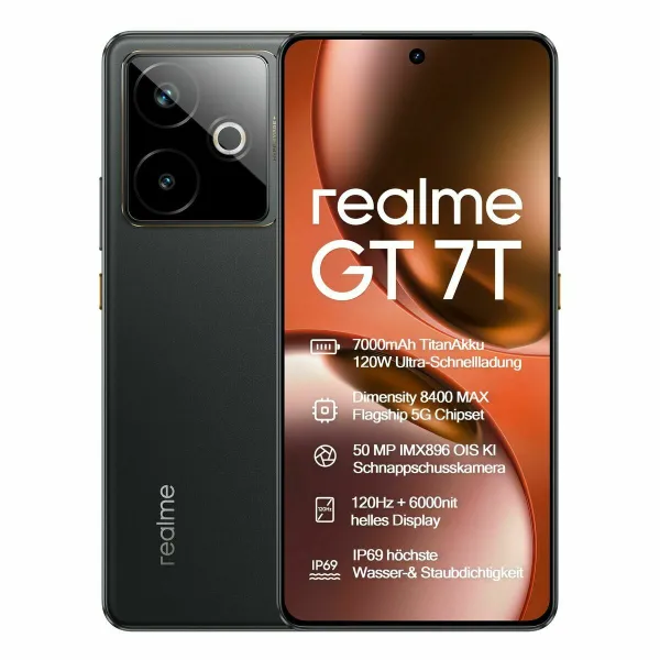 Išmanusis Telefonas Realme 631002003275 6,8" Octa Core 12 GB RAM 256 GB Juoda
