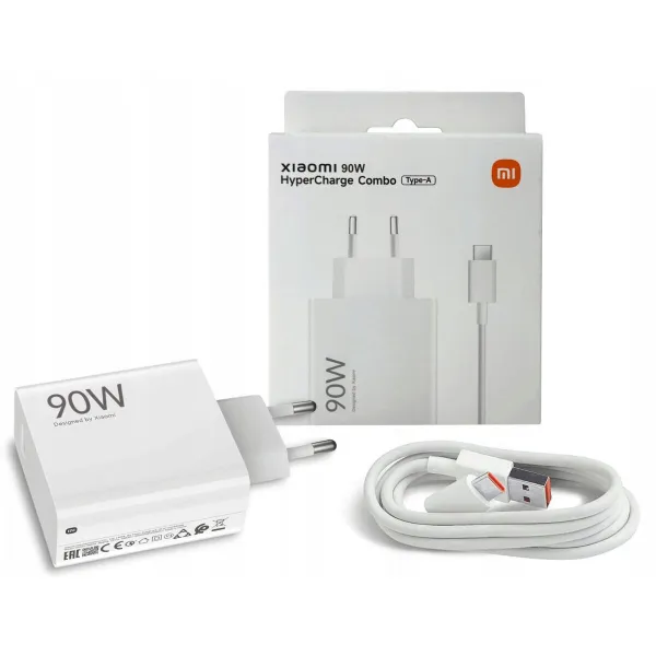 Sieninis įkroviklis + USB A - USB-C kabelis Xiaomi 90 W