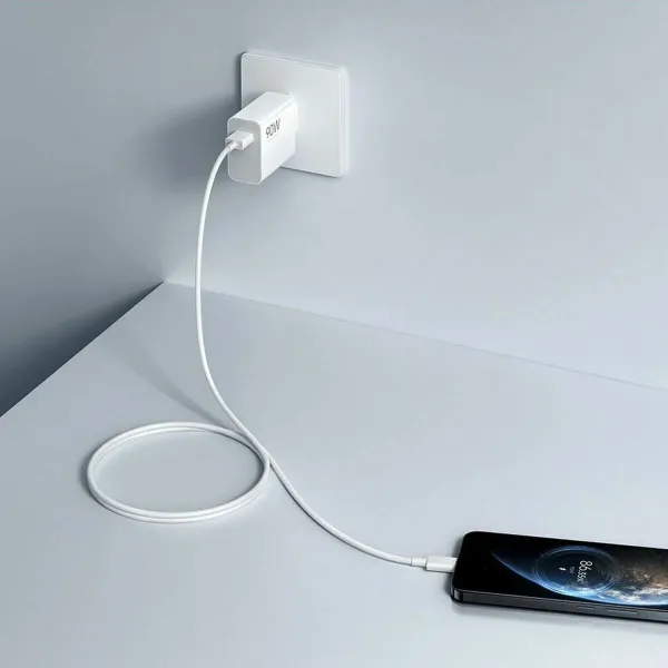 Sieninis įkroviklis + USB A - USB-C kabelis Xiaomi 90 W