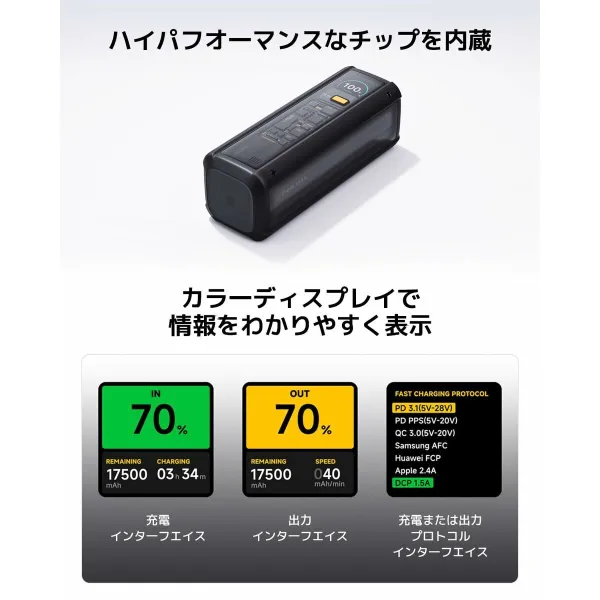 Powerbank Xiaomi HYPERCHARGE 212W Juoda