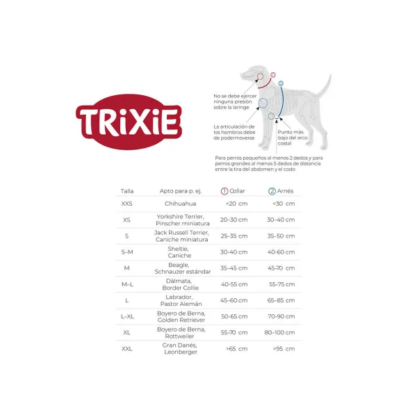 Koera rakmed Trixie Active Grafiithall XS/S