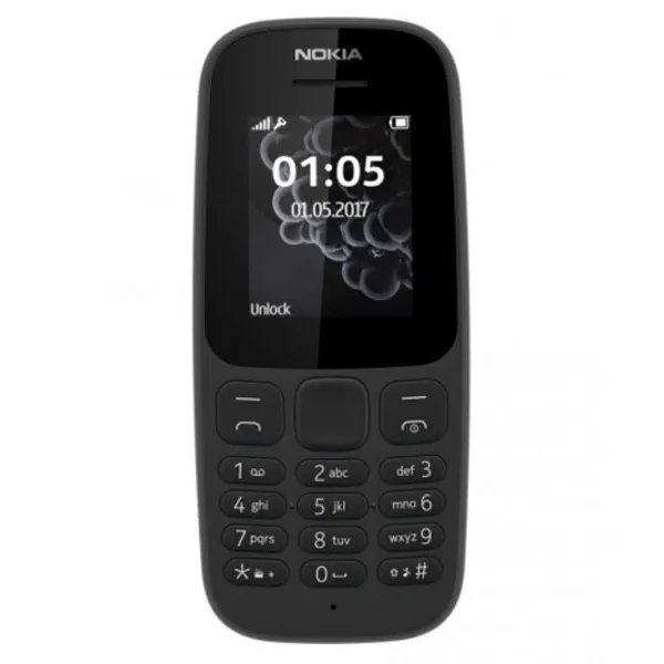 Matkapuhelin Nokia 105 2019 1,77" 2 GB Musta
