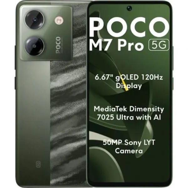 Išmanusis Telefonas Xiaomi POCO M7P 5G 12-512 GR 6,67" Octa Core 12 GB RAM 256 GB Žalia
