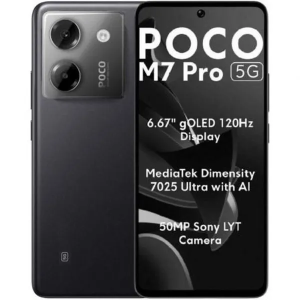 Älypuhelimet Xiaomi POCO M7P 5G 8-256 BK 6,67" Octa Core 8 GB RAM 256 GB Musta