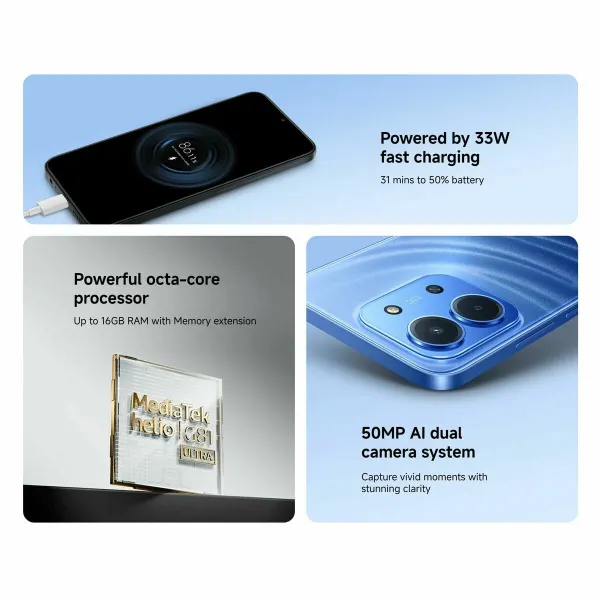 Išmanusis Telefonas Xiaomi Redmi 15C 6,9" Octa Core 4 GB RAM 256 GB Oranžinė