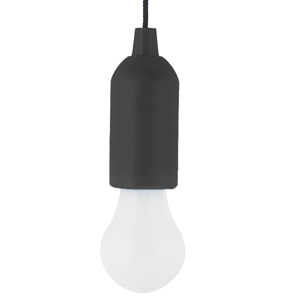 BULB SHAPE PULL LIGHT E-6621 1W BLACK