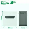 Popieriaus smulkintuvas (itin smulkus) Leitz IQ 150 Autofeed P4