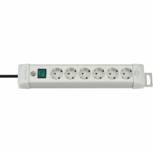 Strāvas virtene - 6 ligzdas ar Slēdzi Brennenstuhl Premium-Line 3600 W (3 m)