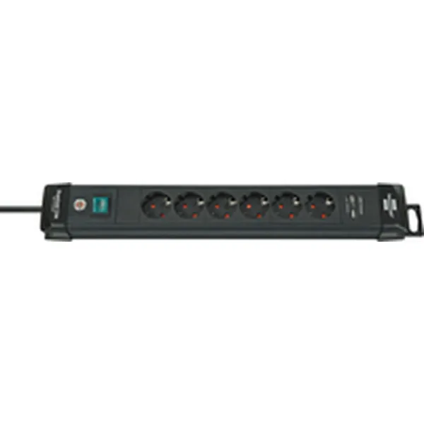 Strāvas virtene - 6 ligzdas ar Slēdzi Brennenstuhl Premium-Line 3600 W (3 m)