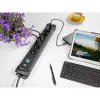 Strāvas virtene - 6 ligzdas ar Slēdzi Brennenstuhl Premium-Line 3600 W (3 m)