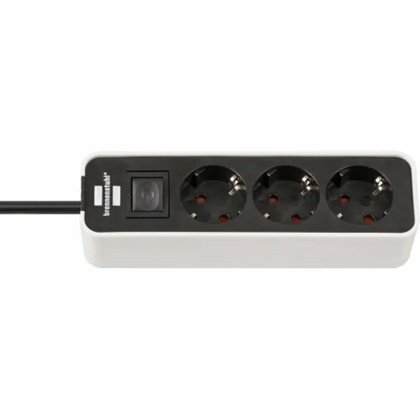 3-kontaktligzdu korpuss ar strāvas slēdzi Brennenstuhl Ecolor 3600 W (1,5 m)