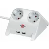 2 kištukų lizdas be maitinimo jungiklio Brennenstuhl 1153520222 3600 W USB x 2 Staltiesė (1,8 m)