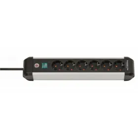 Strāvas virtene - 6 ligzdas ar Slēdzi Brennenstuhl Premium-Alu-Line 3500 W (3 m)