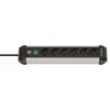 Elektros prailgintuvas su jungikliu, 6 lizdai Brennenstuhl Premium-Alu-Line 3500 W (3 m)
