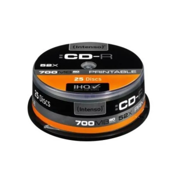 CD-R spausdinimui INTENSO 1801124 52x 700 MB 25 pcs 700 MB