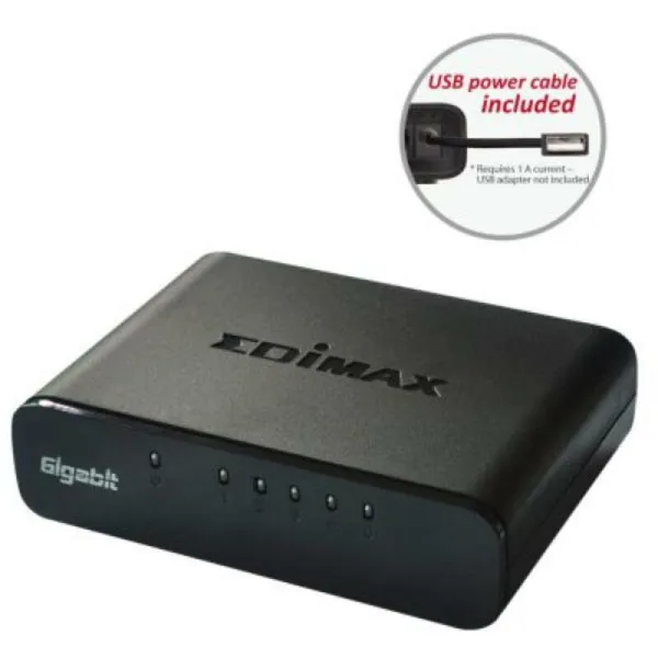 Slēdzis Edimax ES-5500G V3 5 p 10 / 100 / 1000 Mbps