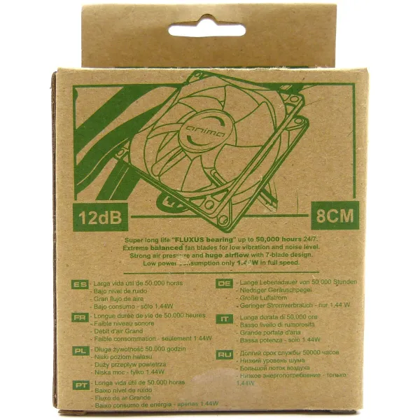Ventilaator sülearvutile Tacens IMIVEN0126 AF8 ANIMA 8 cm 1 44W